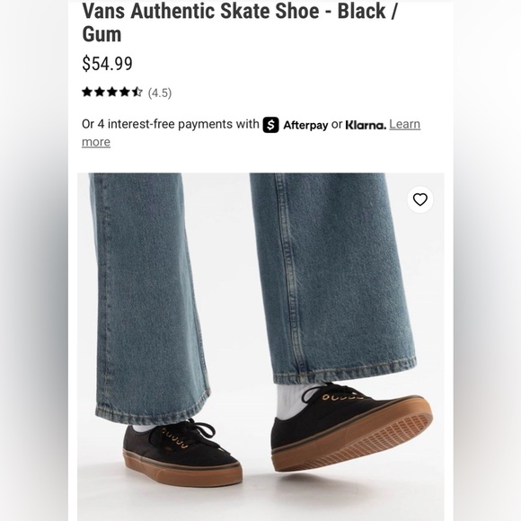 Vans Authentic Skate Shoe ✨ size 9.5 - Picture 6 of 10